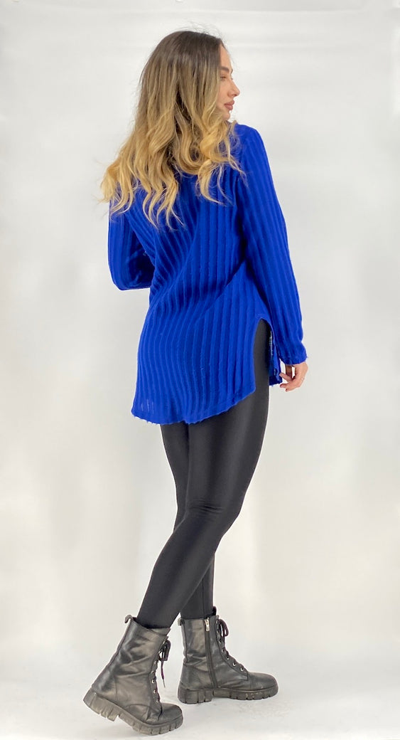 Bluza Alice B226,  pulover  albastru regal